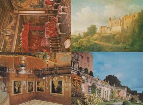 Powis Castle Wales 4x Mint 1980s Bedroom Painting Dining Room Postcard s