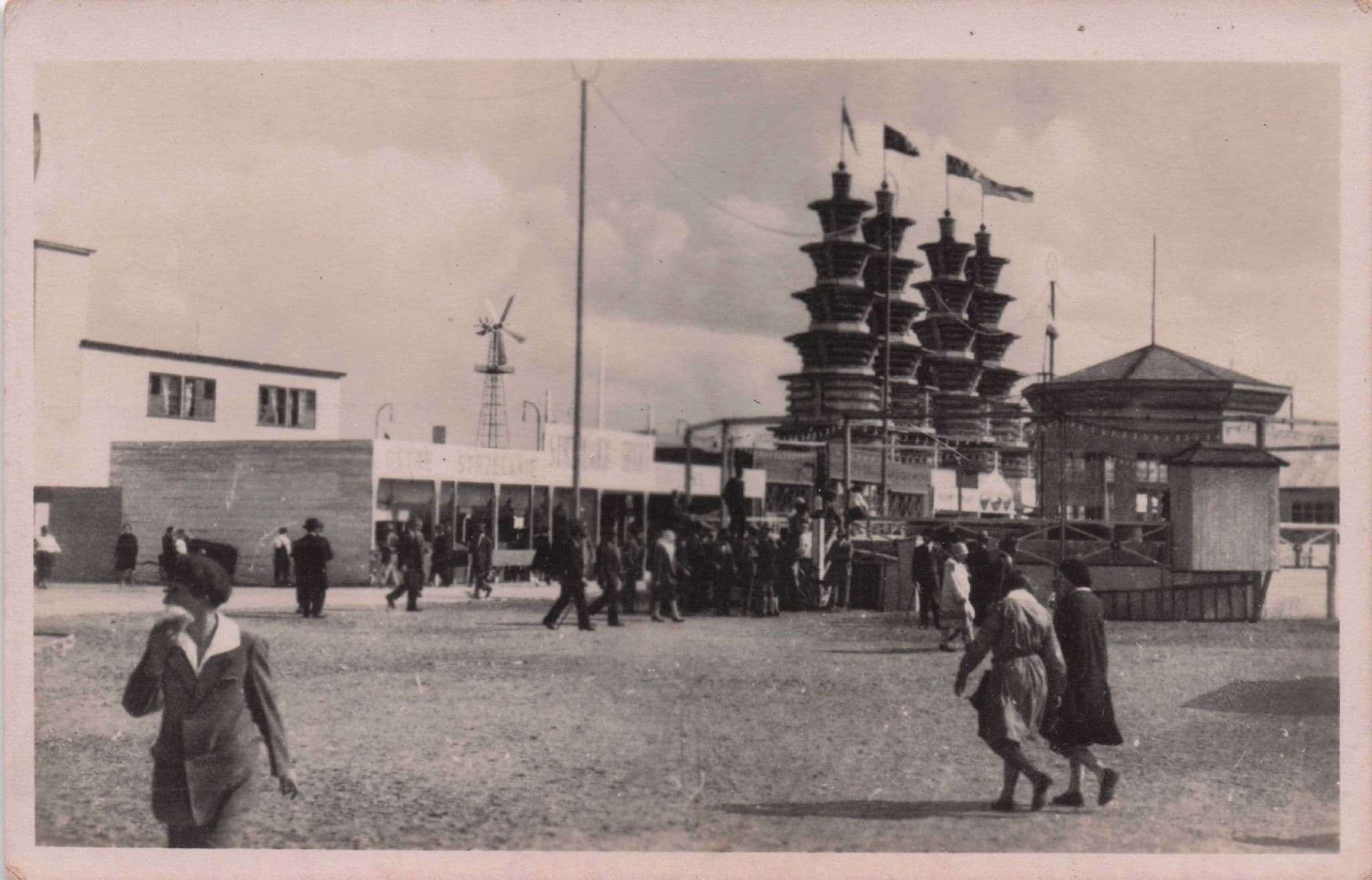 Powszechna Wystawa Krajowa Poland Old Real Photo Postcard
