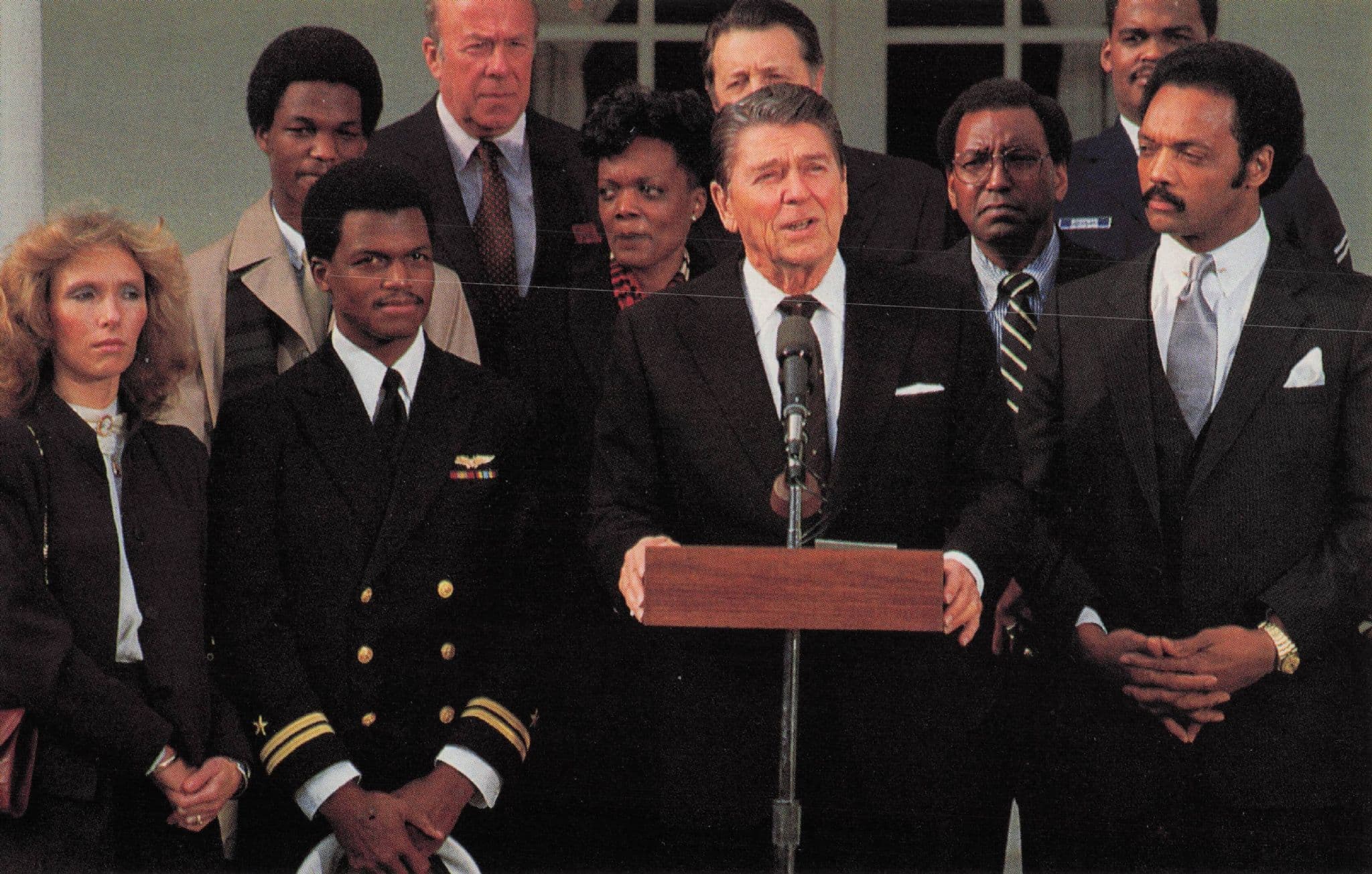 President Reagan Announces Prisoner Release Speech Postcard