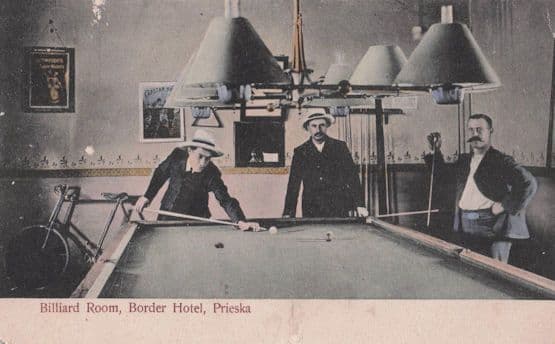 Prieska Billiard Pool Table Border Hotel South African Antique Postcard