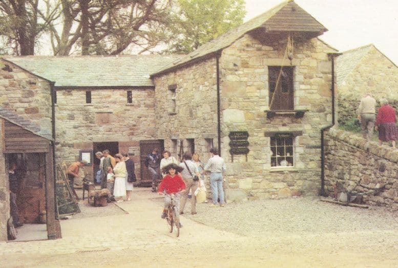 Priests Mill Caldbeck Cumbria Bicycle At Restaurant Limited Edition Postcard