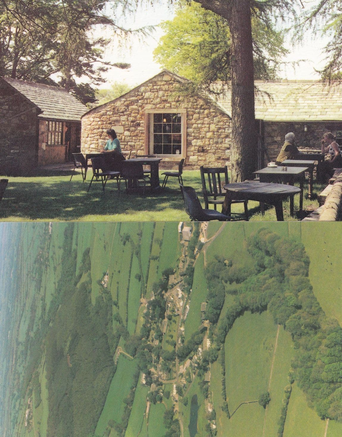 Priests Mill Caldbeck Diners At Restaurant & Aerial 2x Cumbria Postcard s