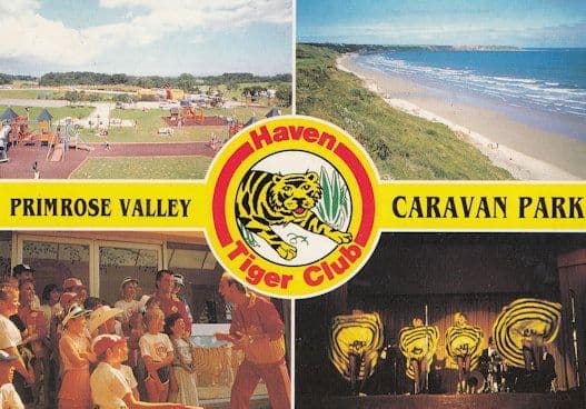 Primrose Valley Caravan Park Yorkshire Postcard
