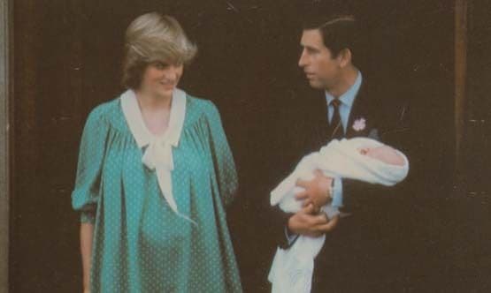 Prince Charles Hold Holding The Baby 1982 Royal Postcard
