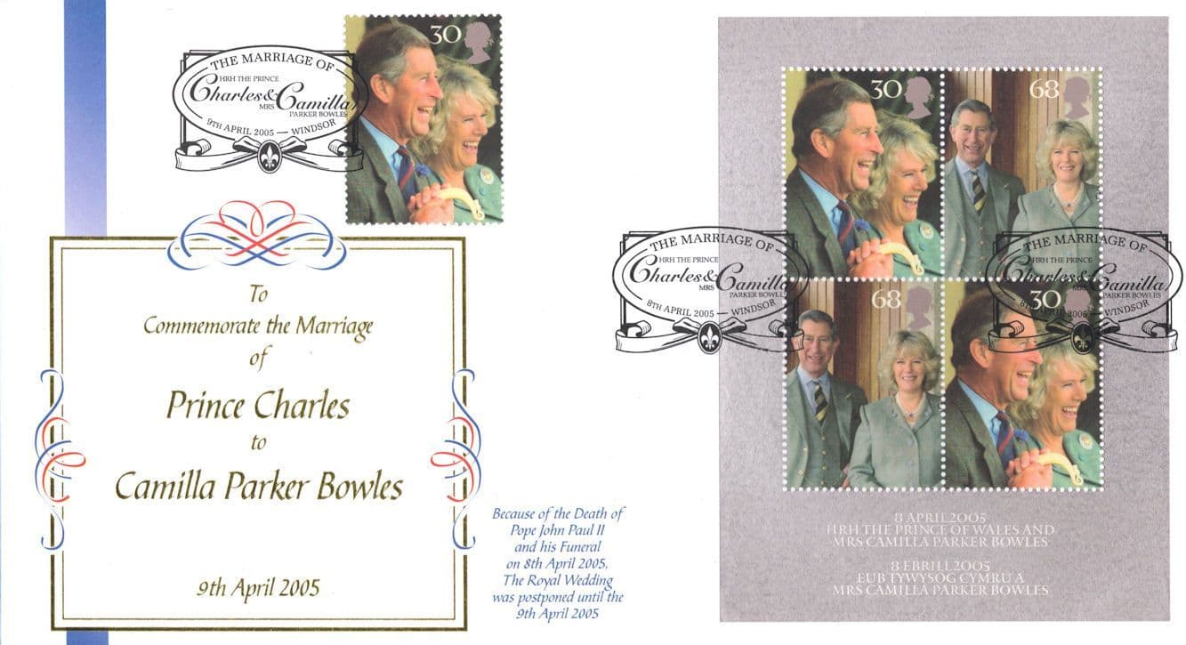 Prince Charles King Royal Wedding 2005 LTD EDN OF 25 FDC