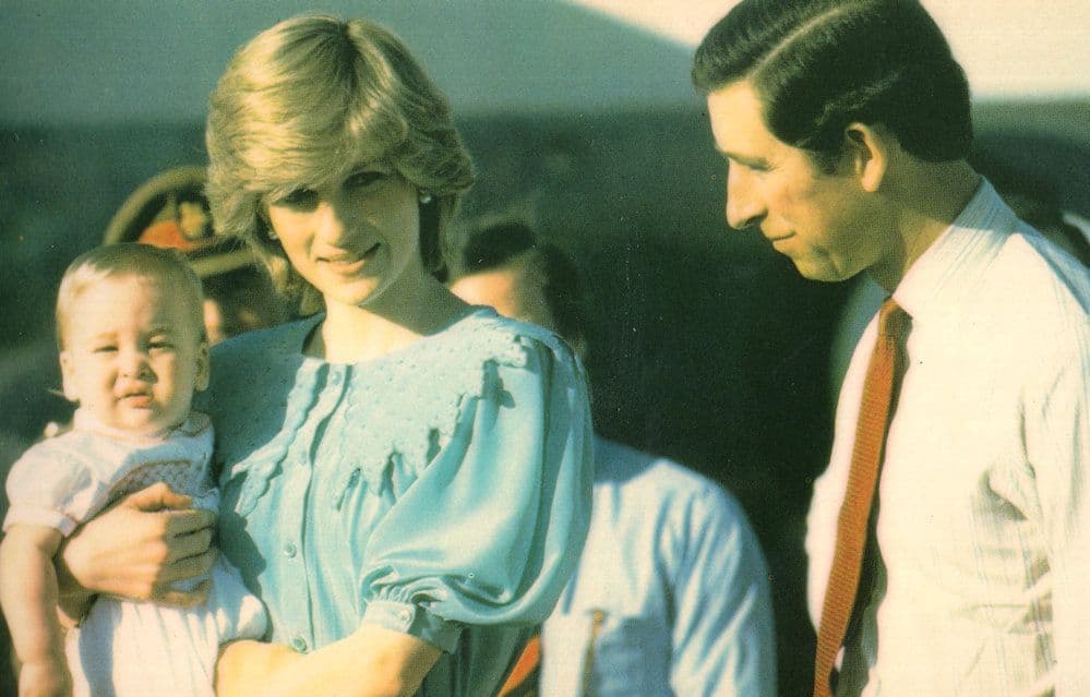 Prince Charles Princess Diana Alice Springs Australia Postcard