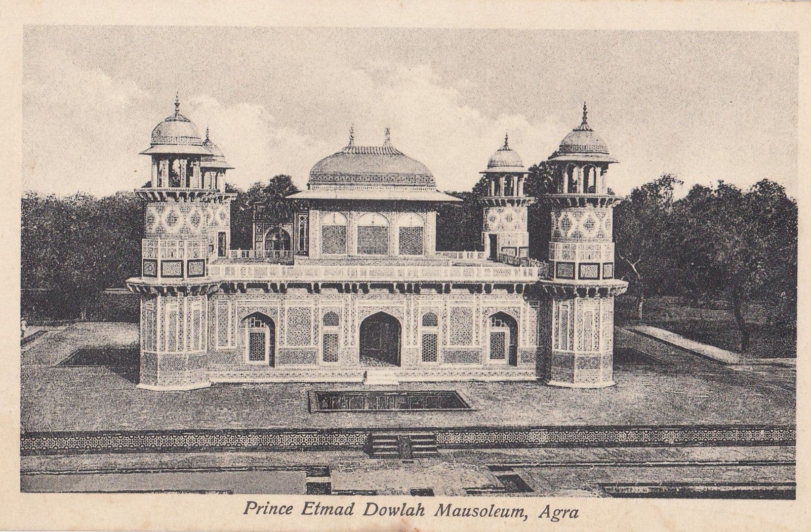 Prince Etmad Dowlah Mausoleum Agra Indian Postcard