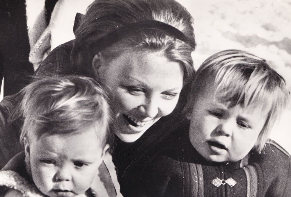Princess Beatrice in 1971 Winter Snow Lech Austria Postcard