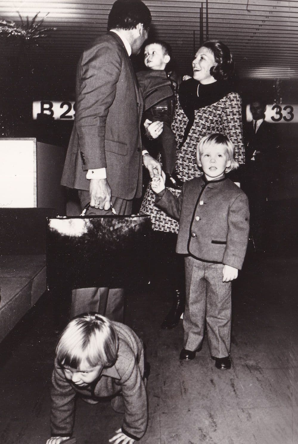 Princess Beatrix Prince Claus in Car Park Dutch RPC Postcard