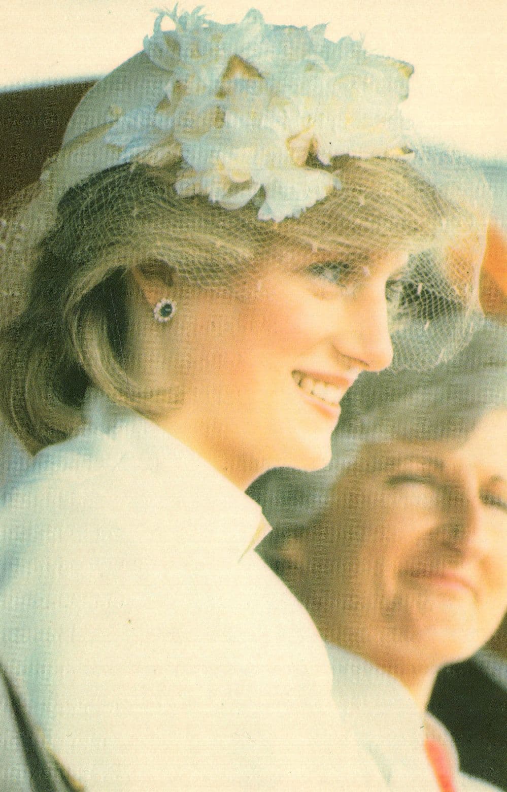 Princess Diana at Launceston Tasmania Plane To NSW Postcard