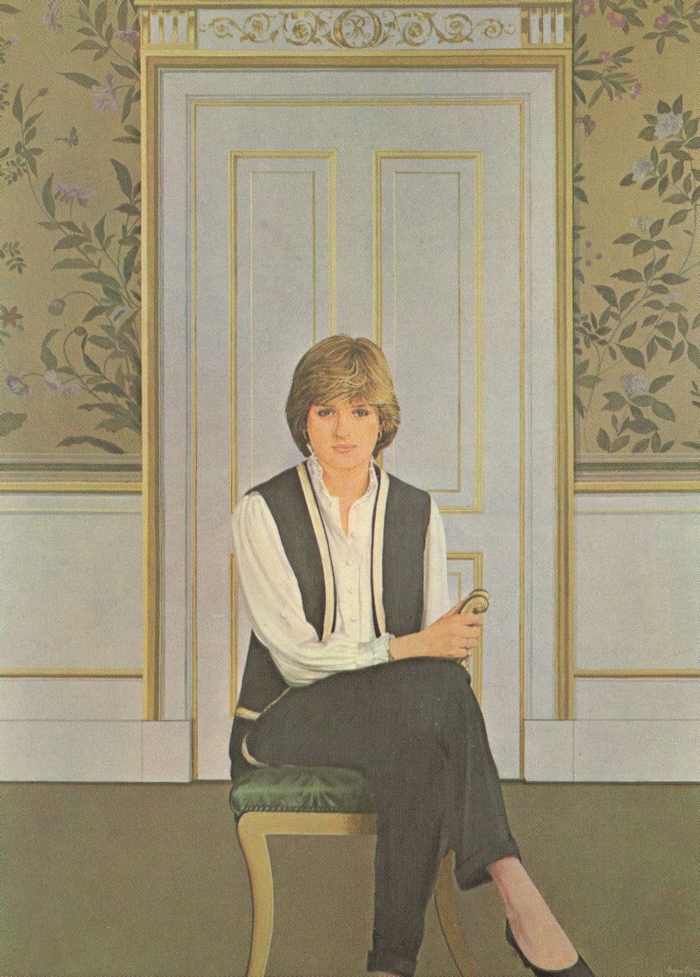 Princess Diana in 1981 Painting National Portrait Gallery Postcard