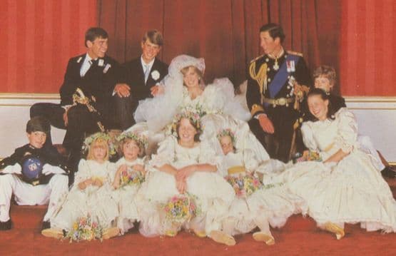 Princess Diana Patrick Lichfield Family Album Royal Wedding Postcard