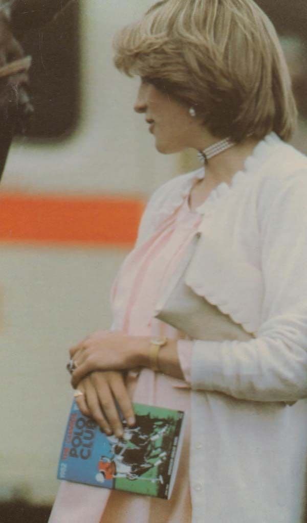 Princess Diana Polo Club Programme Horse Racing Form Day Portrait Royal Postcard