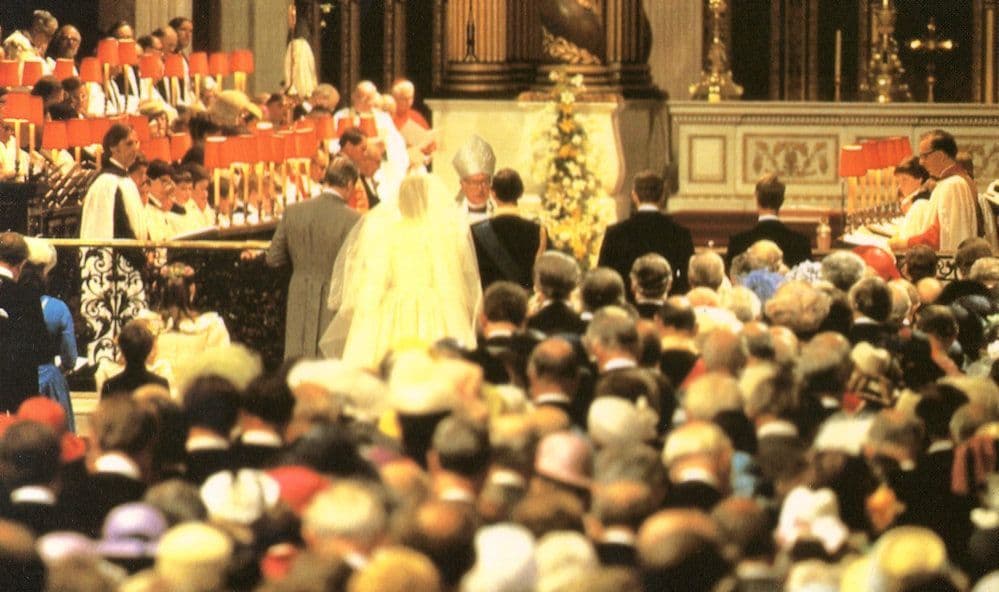 Princess Diana Prince Charles Marriage Vows Royal Wedding Postcard