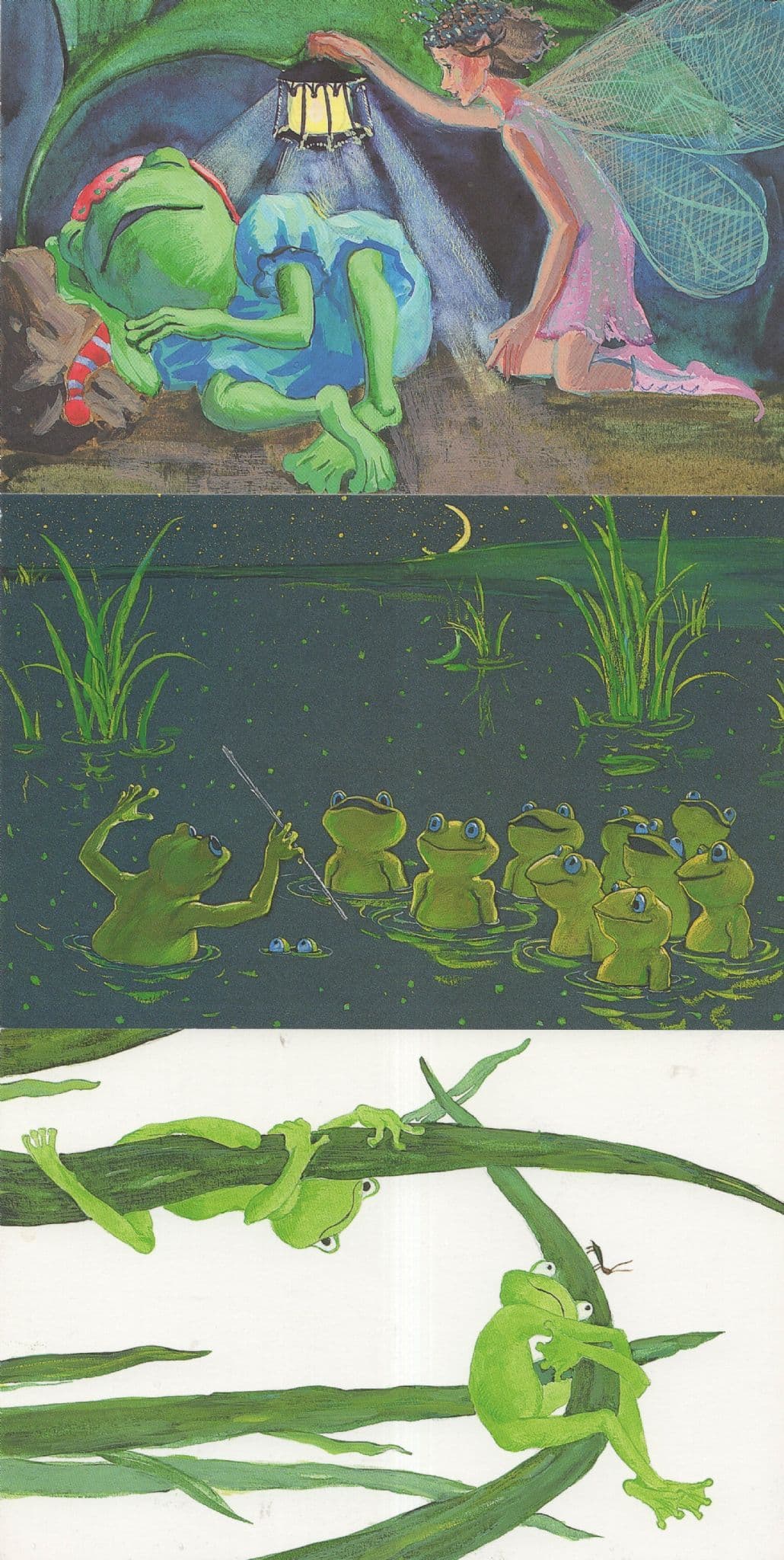 Princess & Frogs 3x London Advertising Postcard s
