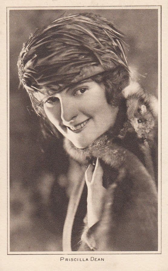Priscilla Dean Silent Movie Actress Antique Postcard