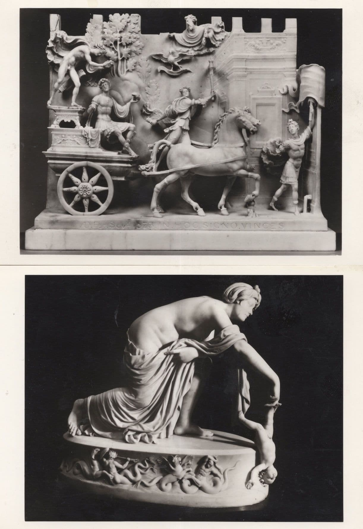 Procession Towards A Contest Thetis Achilles Greek Statue 2x Postcard s