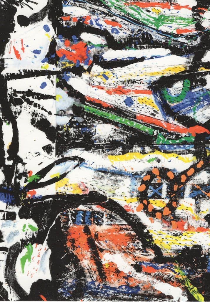 Prof Gordon Benson Uncorrugated Space Hand Lacquered Painting Postcard