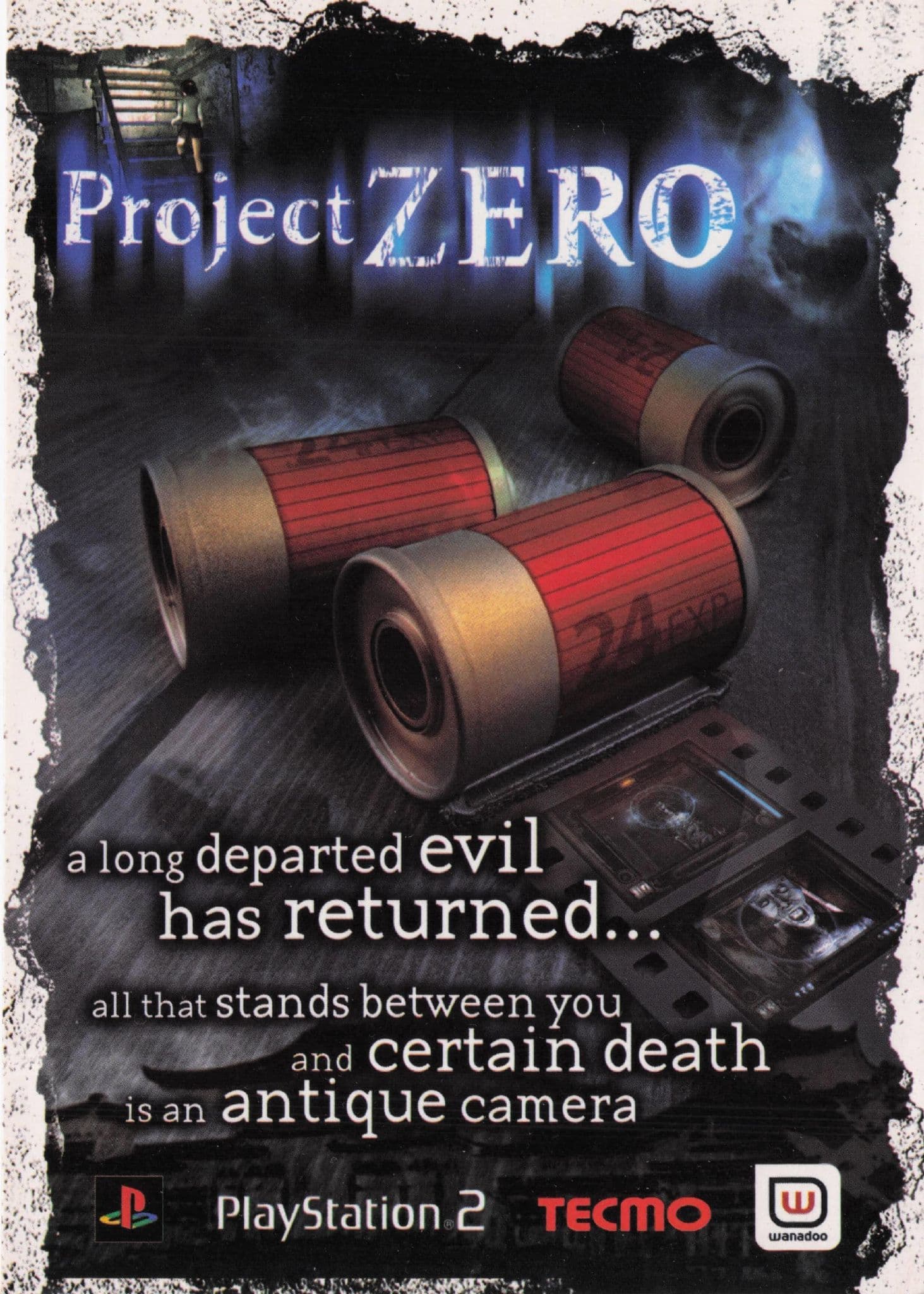 Project Zero Playstation 2 Game Antique Camera Advertising Postcard