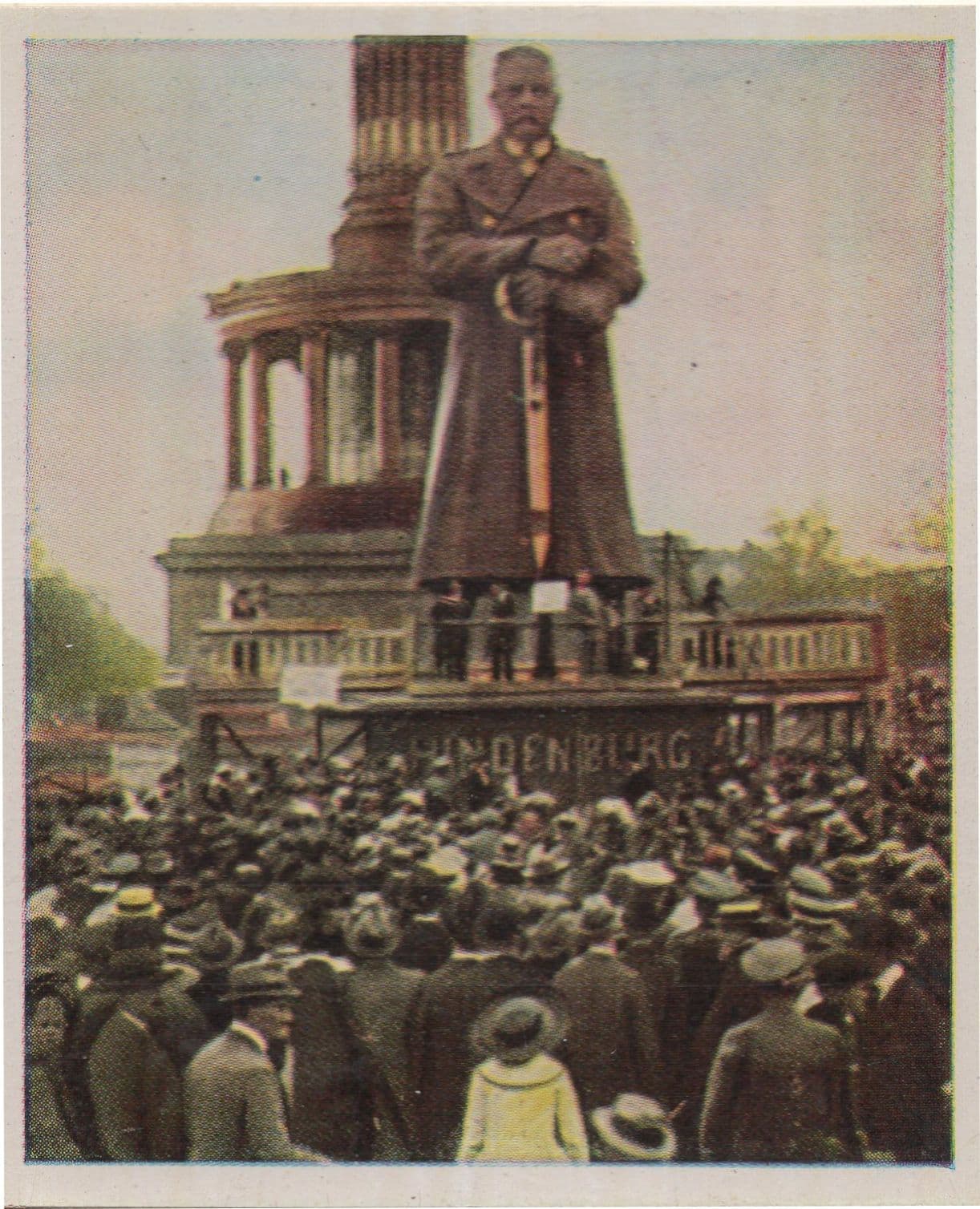 Protest Gegen Treaty Of Versailles August 1919 German Cigarette Card