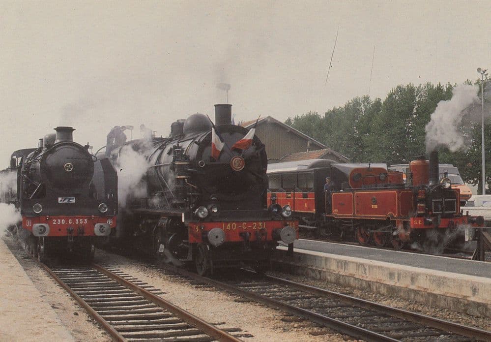 Provins CFTA SNCF Train 140 C 231 at Gare De Provins French Postcard