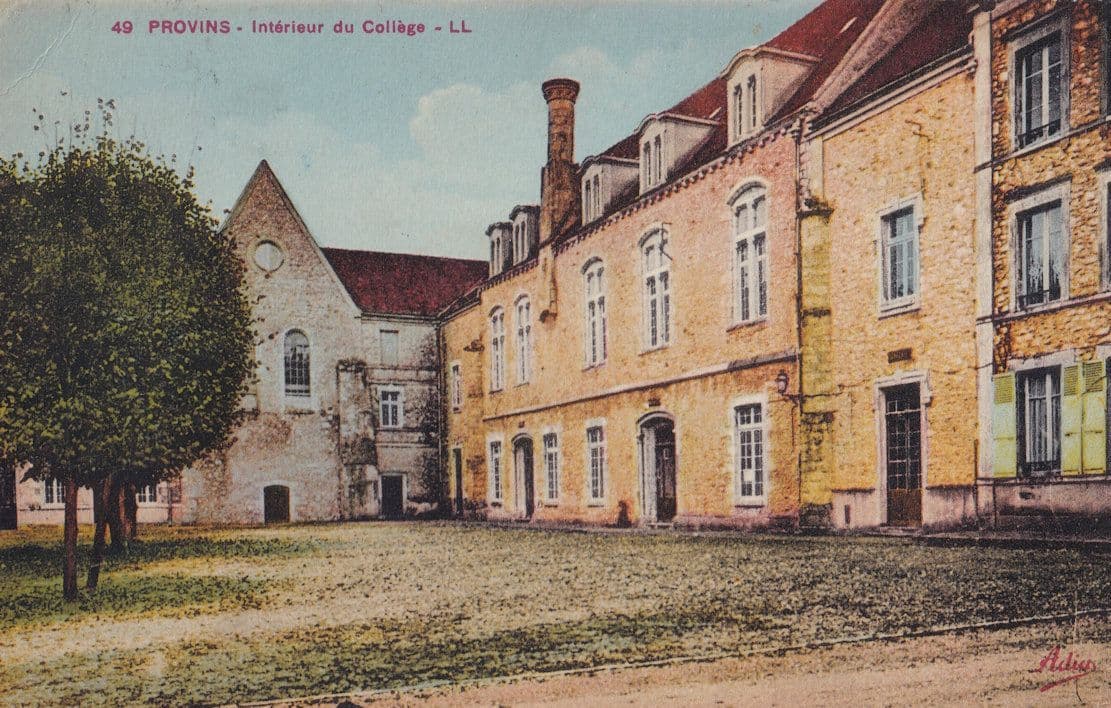 Provins College Interior Antique Ile De France Postcard