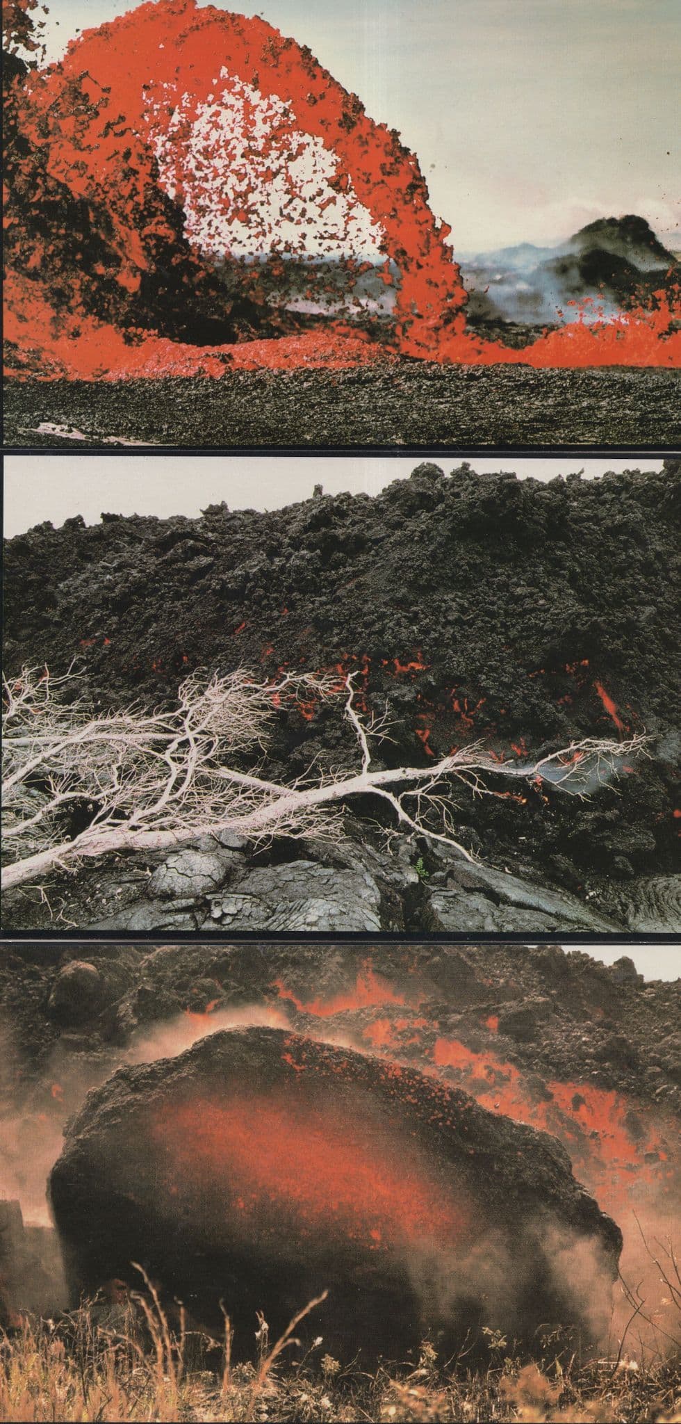 Pu'u Hawaii Volcano Volcanic Lava Stream At Kileueu 3x Postcard s
