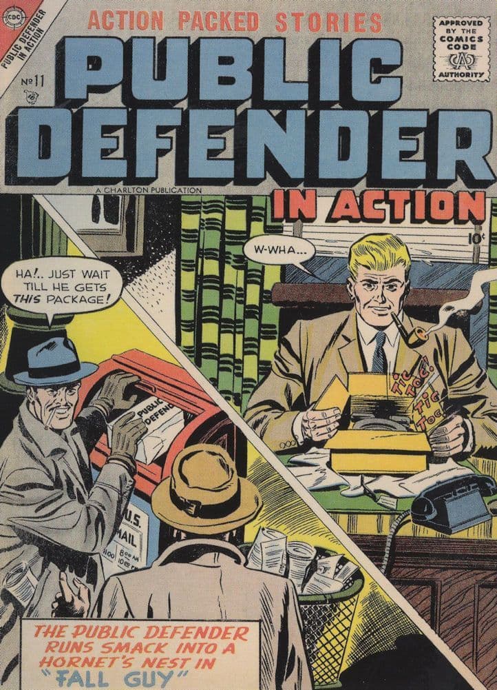 Public Defender In Action 1950s Comic Book Hornets Nest Postcard