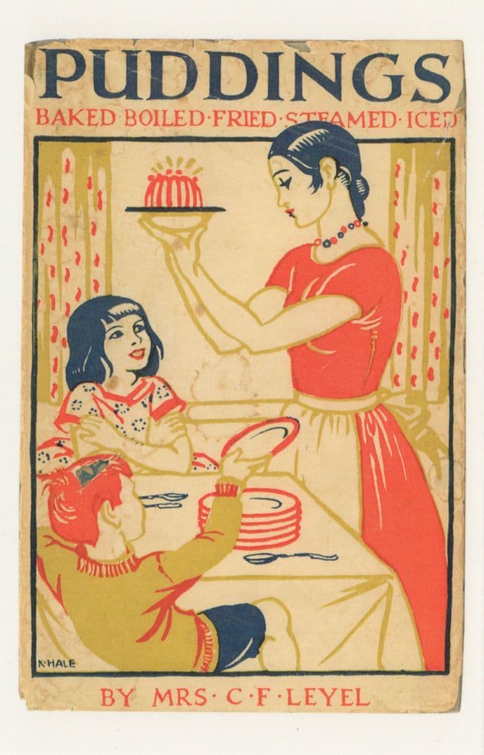 Puddings Baked Boiled Fried Steamed Iced Mrs Leyel Book Postcard