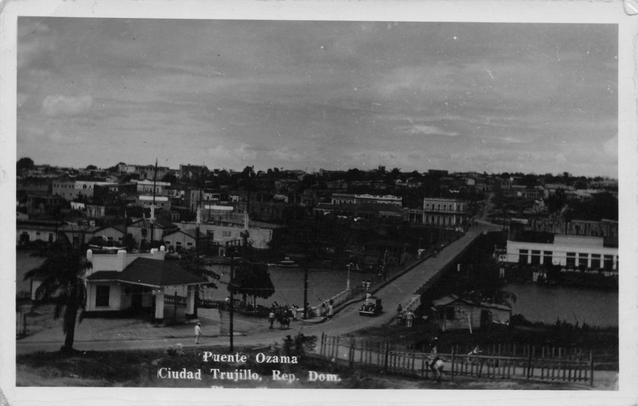 Puente Ozama Ciudad Trujillo Dominican Republic Old RPC Postcard
