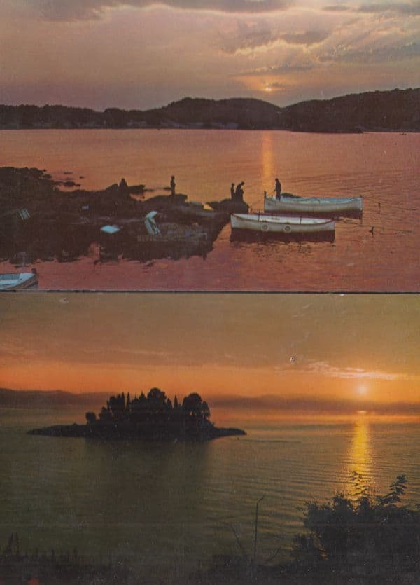 Puesta De Sol Spanish Sunset 2x Rare Postcard s