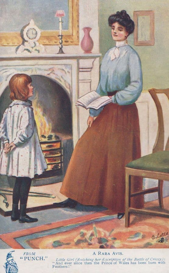 Punch Magazine A Rara Avis Old Juvenile Jokes 9192 Antique Comic Postcard