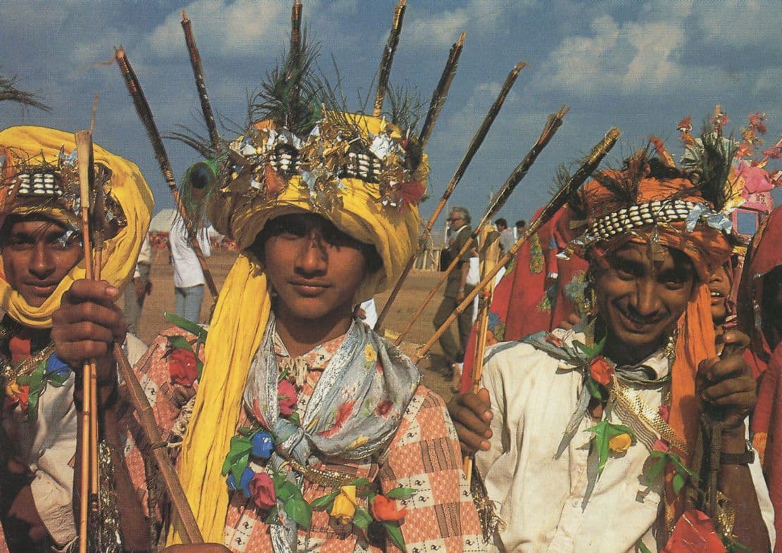 Punjab Dancers Indian Rare Postcard