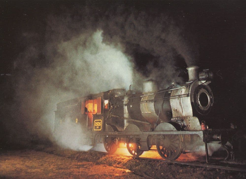 Punjab Of Pakistan Train on Night Duty Postcard