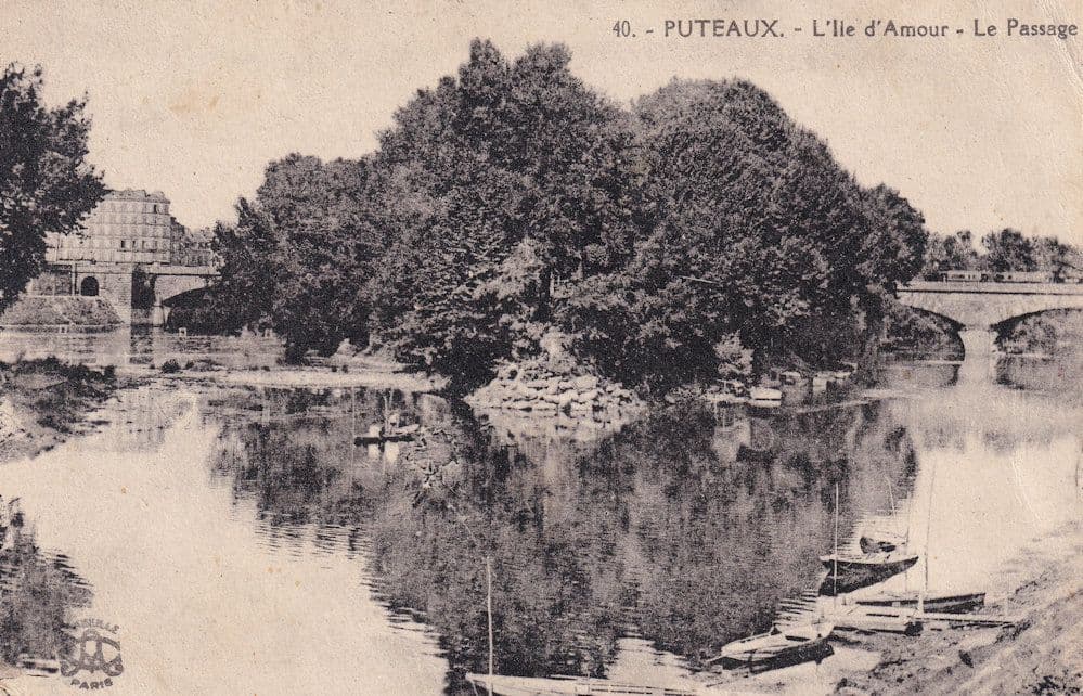 Puteaux L'Ile D'Amour Antique French Postcard