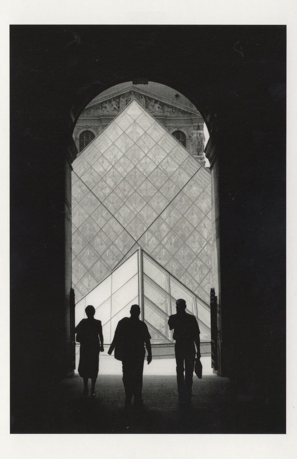 Pyramid Of The Louvre Paris France Award Postcard