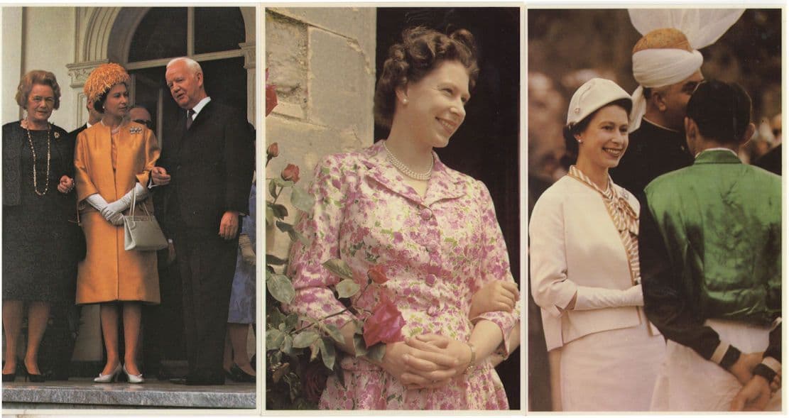 Queen Elizabeth At Lahore Horse Race Germany 3x Postcard s
