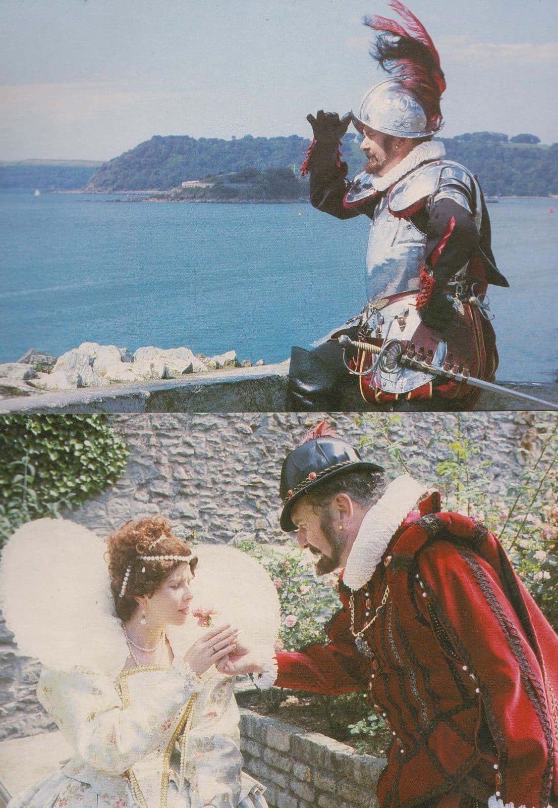 Queen Elizabeth I Francis Drake Plymouth Armada Experience Royal 2x Postcard s