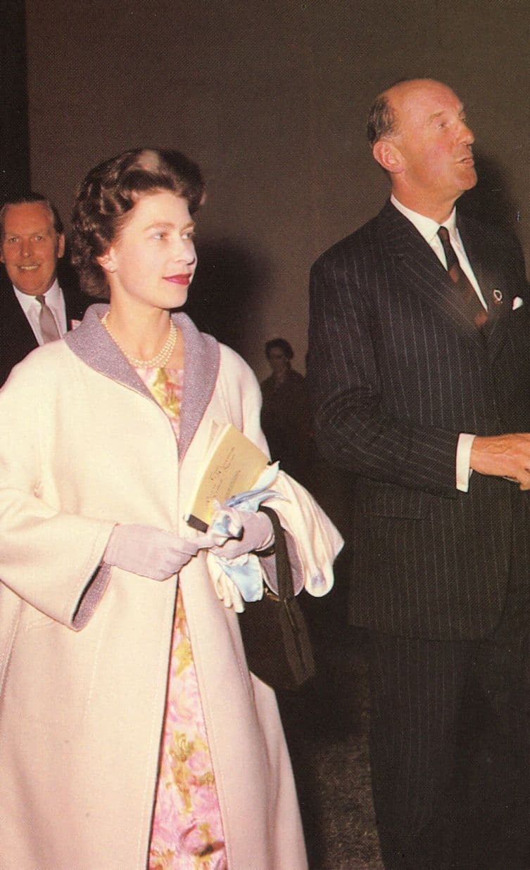 Queen Elizabeth II Arriving at 1962 Royal Horse Show Postcard