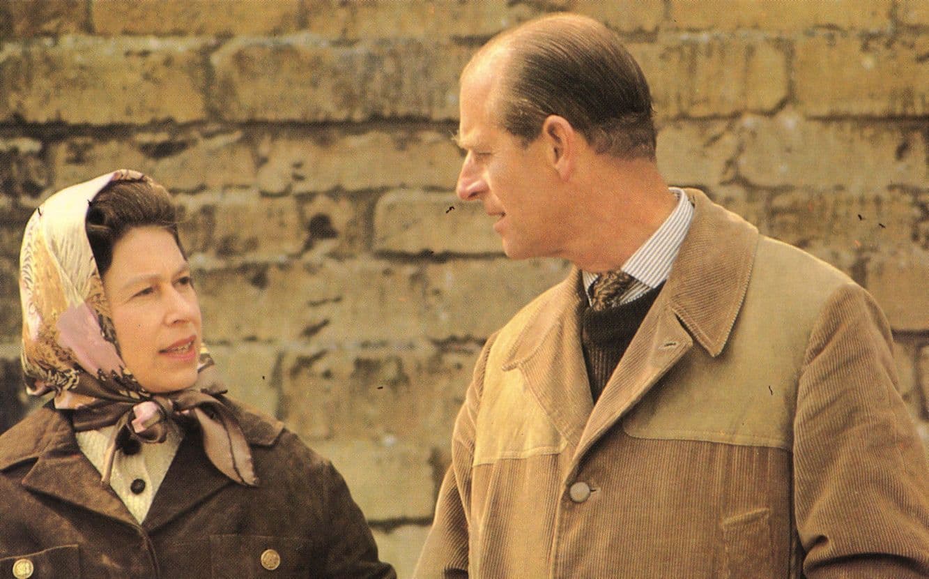 Queen Elizabeth II At Badminton Discussing The Horse Racing Form Royal Postcard
