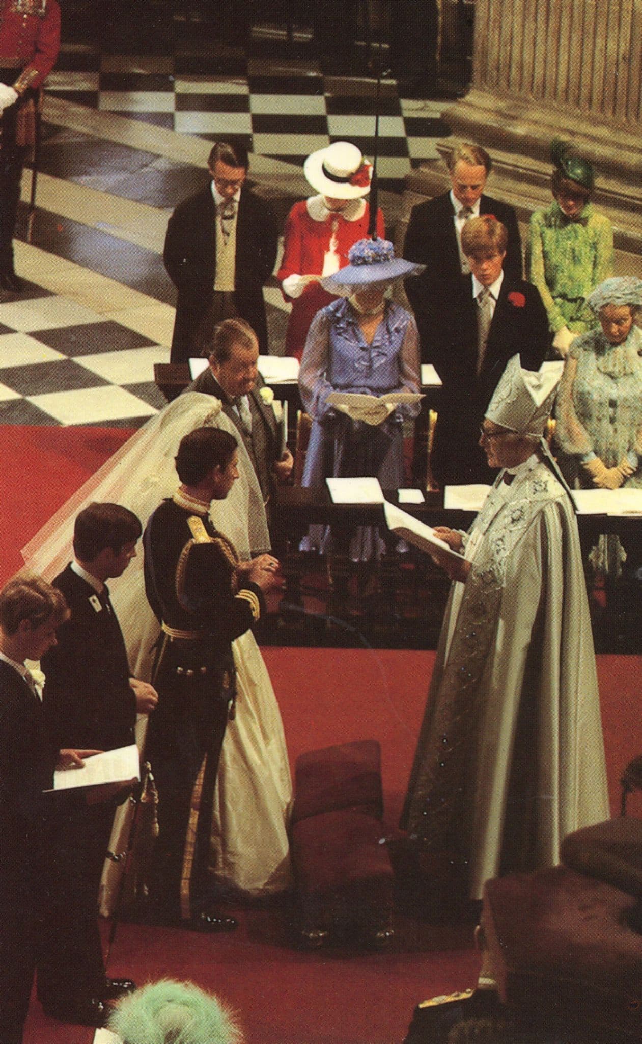 Queen Elizabeth II Royal Wedding 1981 Church Limited Edn Postcard