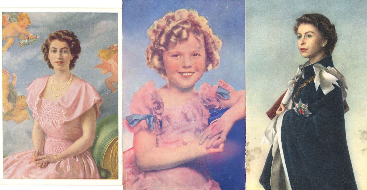 Queen Elizabeth II Wolverhampton Visit 3x Old Painting Postcard s