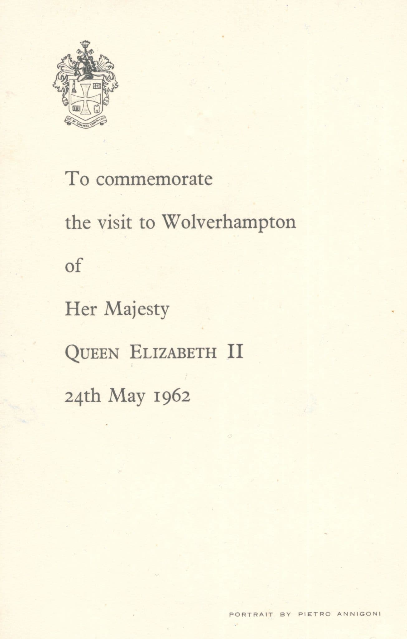 Queen Elizabeth II Wolverhampton Visit 3x Old Painting Postcard s