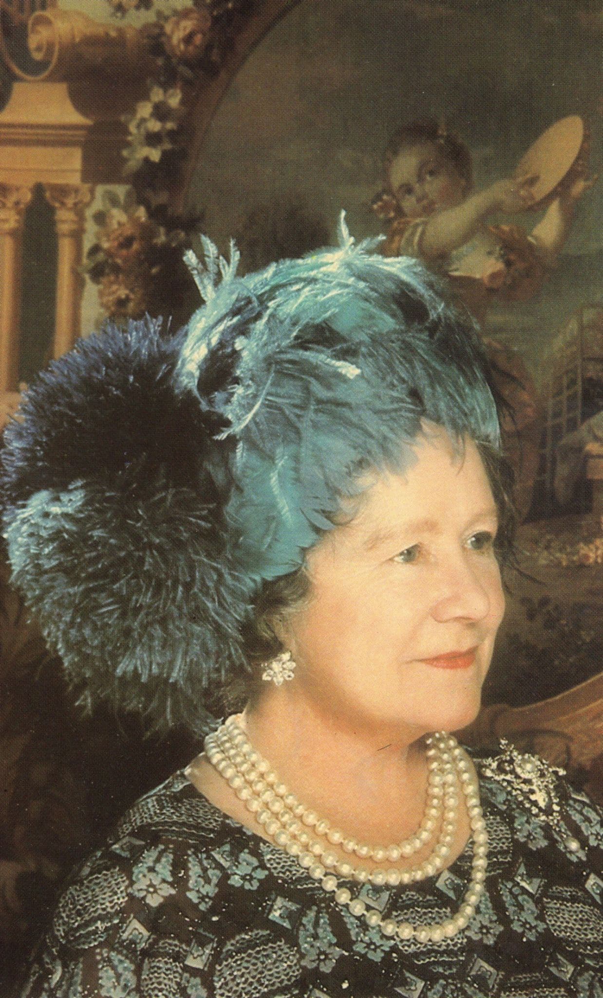 Queen Mother 75th Birthday Portrait Limited Edition Royal Postcard