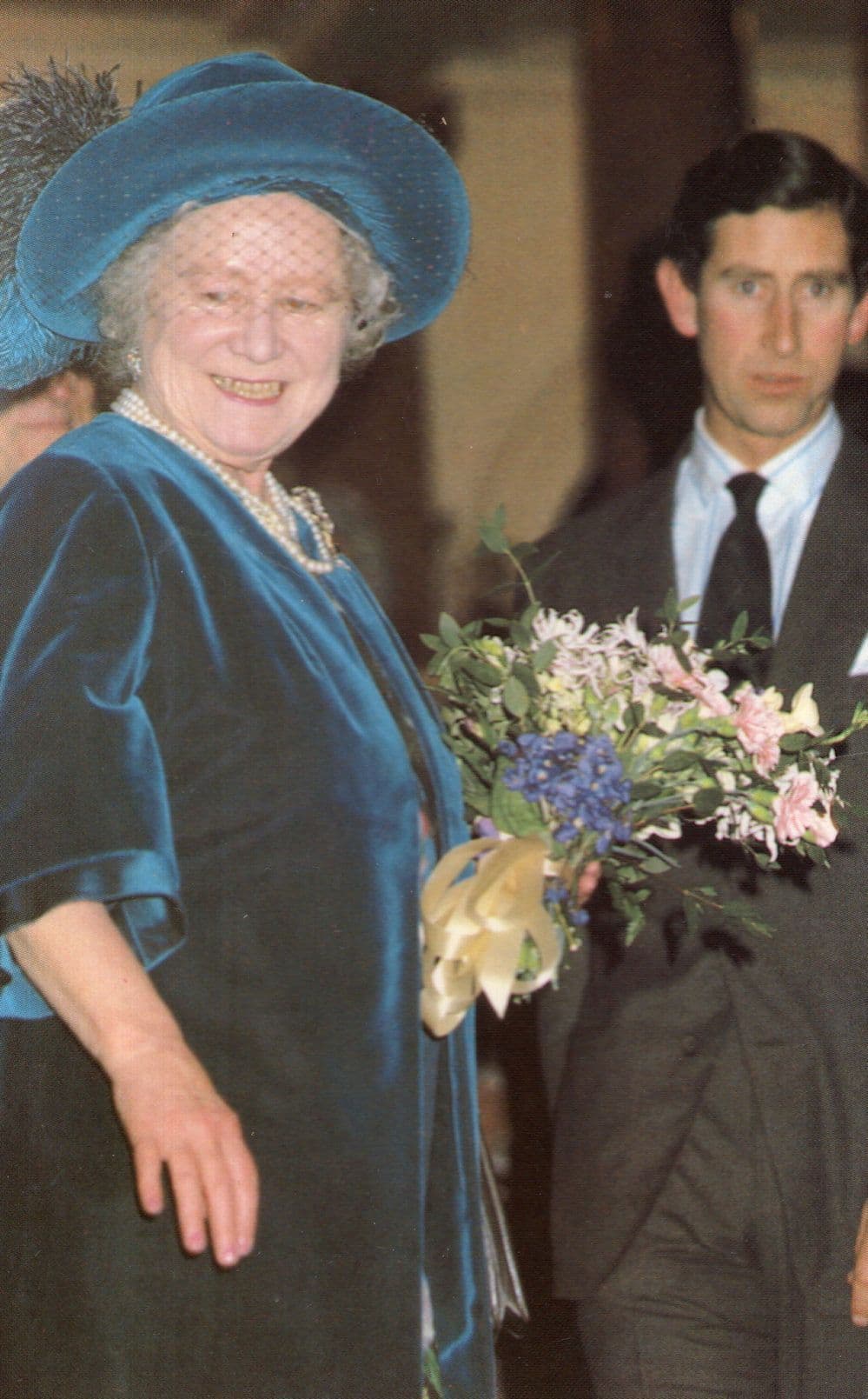Queen Mother At Royal College Of Music London 1982 Postcard