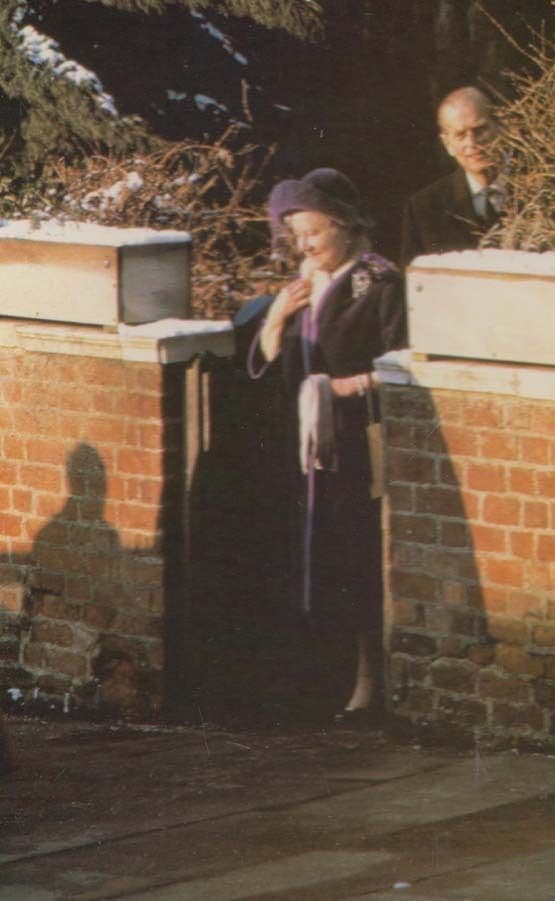 Queen Mother Prince Philip Christmas Day 1981 Royal Postcard