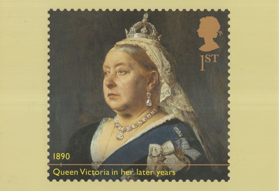 Queen Victoria In Her Later Years RMPQ Rare Royal Stamp Postcard