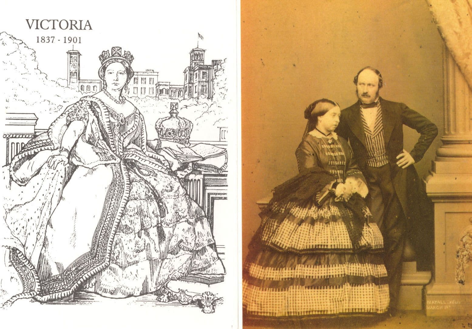 Queen Victoria & Prince Albert RPC Postcard & MORE