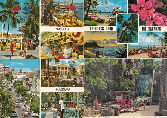 Queens Staircase Nassau Bahamas Fruit Markets African 4x Postcard s