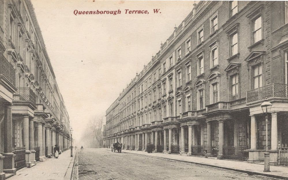 Queensborough Terrace London Old 1906 Postcard